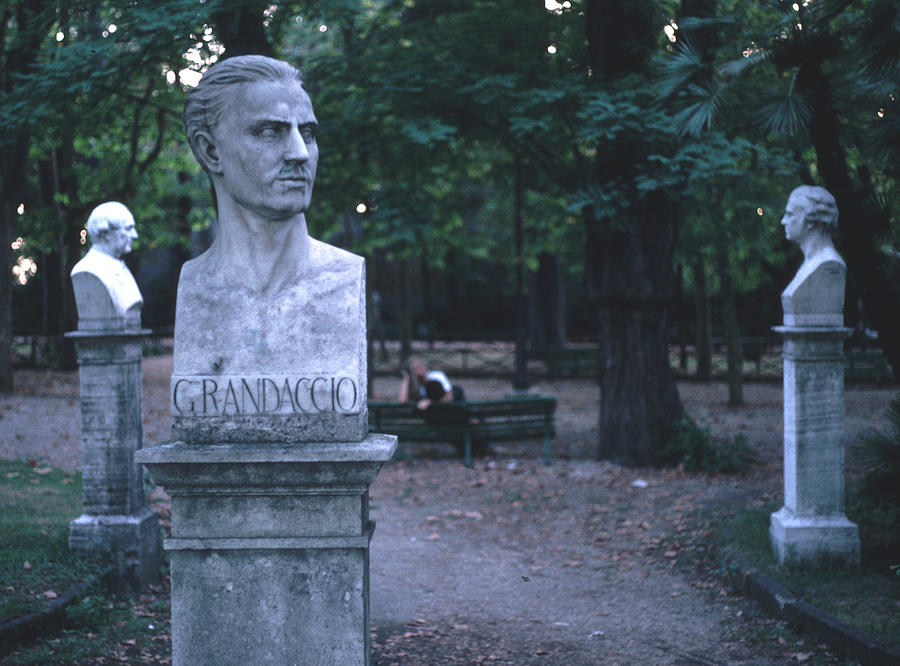 Relaxing Near the Bust Grandaccio Photograph by Tom Wurl