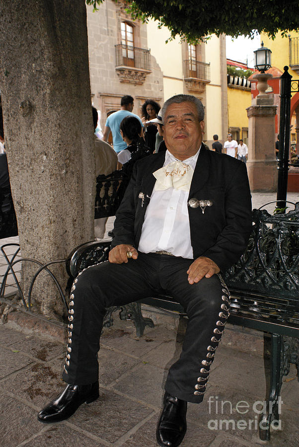 Musician Photograph - RELAXING MARIACHI San Miguel de Allende Mexico by John  Mitchell