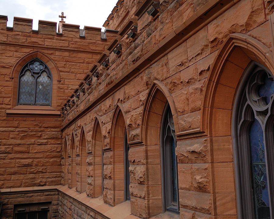 Religious Gothic Revival - First Presbyterian Church of Salt Lake City Utah Photograph by Steven Milner