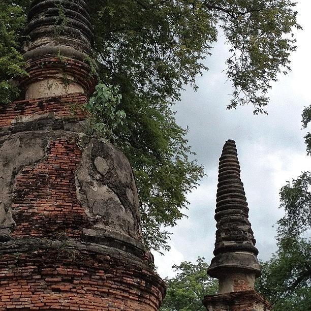 Buildings Photograph - Remains At Ayutthaya Historic Site by Will Banks