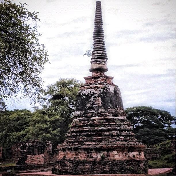 Remains From Ayutthaya Historic Site Photograph by Will Banks
