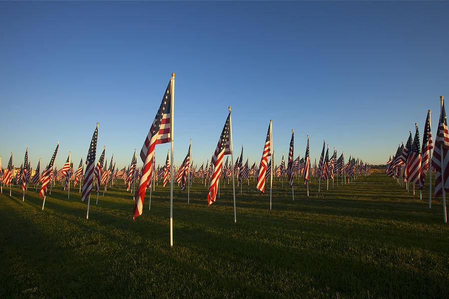 Flag Photograph - Remember 911 by Michael Dawson