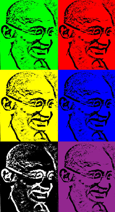 Remembering Gandhi Digital Art by Saad Hasnain