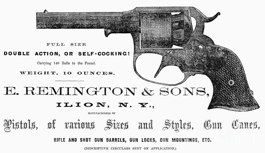 Remington Revolver Photograph by Granger