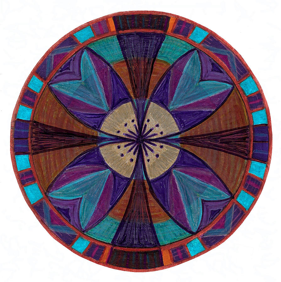 Renaissance Mandala Drawing by Robens Napolitan Tom Kramer