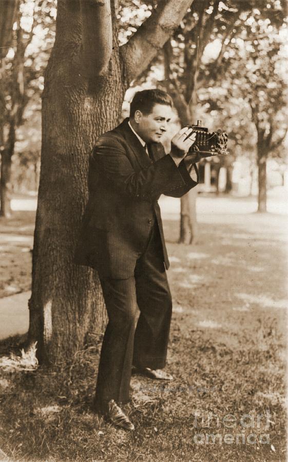 Renato Zanelle with Folding Camera Photograph by Padre Art