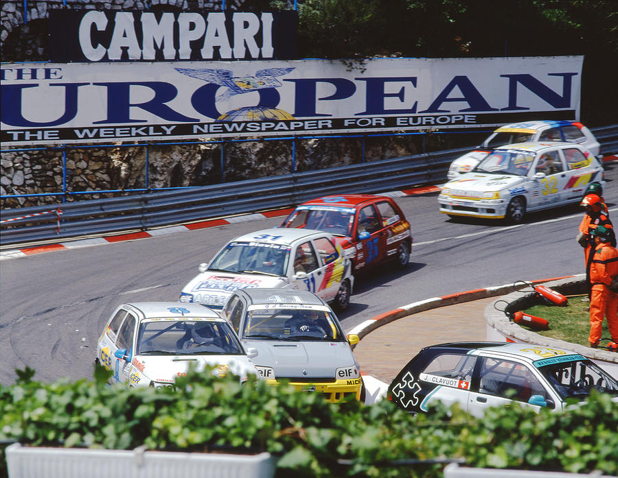 Renault Clio Photograph - Renault Clios at Monaco 1994 by John Bowers