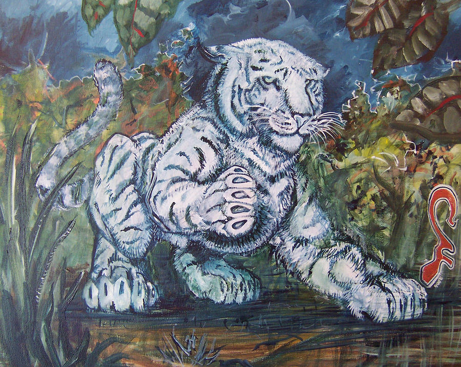 Jungle Painting - Rene Tigre by Christian Kolle