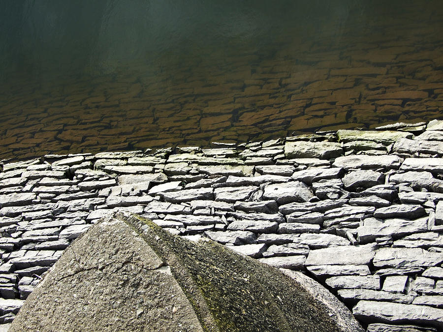 Reservoir Abstract Photograph Photograph by Kristen Fox