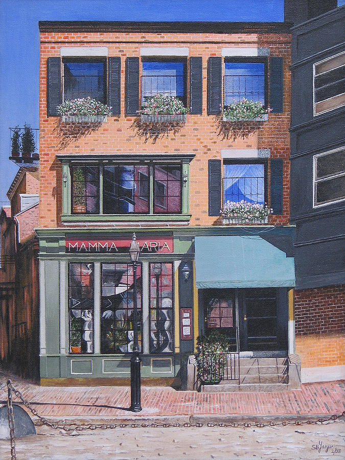 Restaurant Boston North End Painting by Stuart B Yaeger