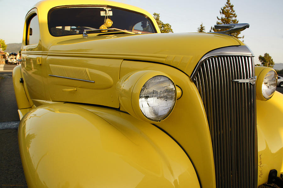 Restored Yellow Chevy Photograph by Mick Anderson