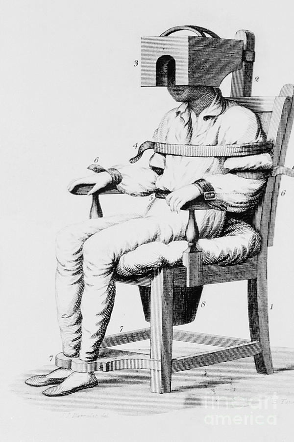 Restraining Chair 1811 Photograph by Science Source