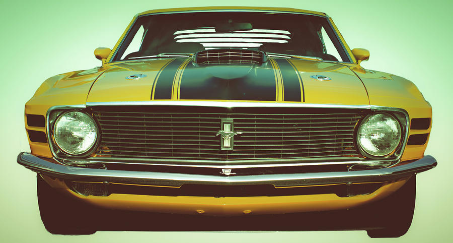 Car Photograph - Retro In Your Face by Gary Adkins