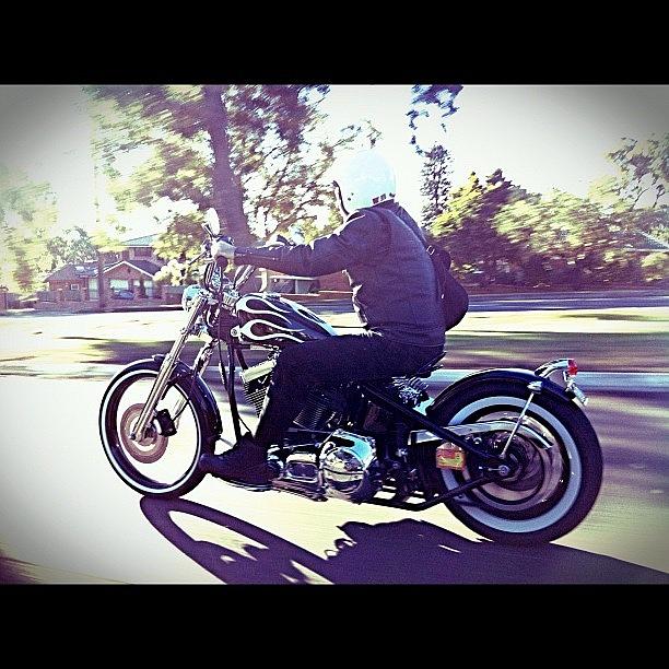Motorcycle Photograph - Retro New. #dailylife #ig #instagram by Matthew Vasilescu