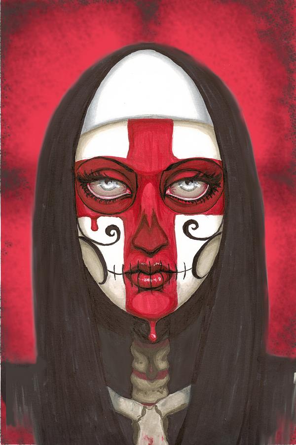 Day Of The Dead Painting - Reverence by Shayne of the Dead