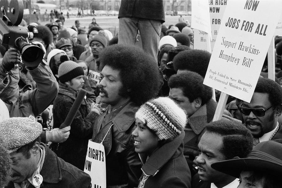 Reverend Jesse Jackson Center, Second Photograph by Everett - Fine Art ...