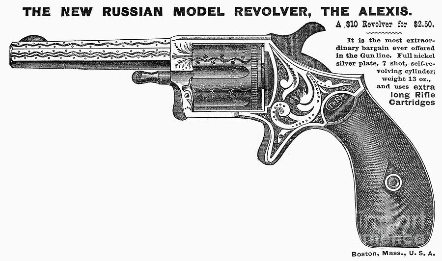 Revolver Ad, 1878 Photograph by Granger