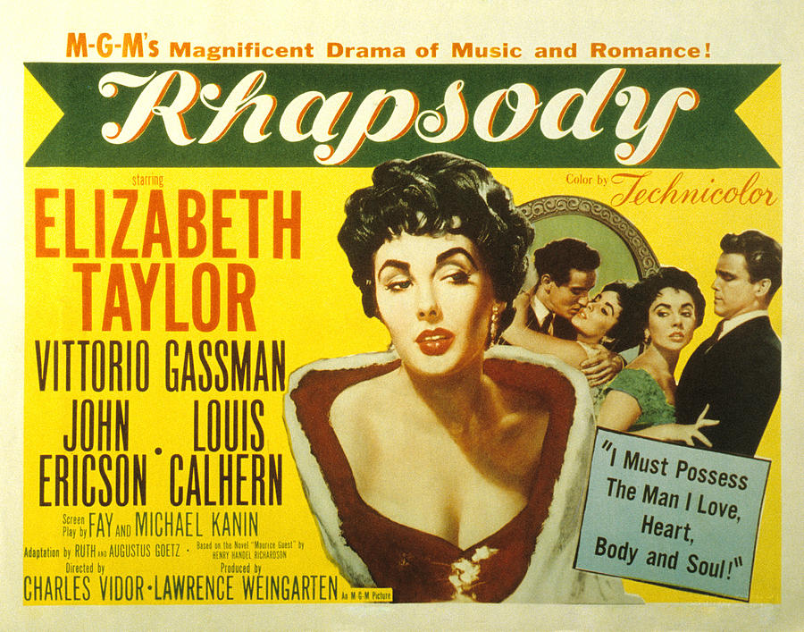 Rhapsody, Elizabeth Taylor, 1954 Photograph by Everett