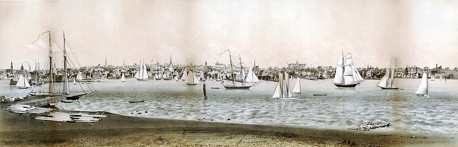 Rhode Island. A View Of Newport, Rhode Photograph by Everett