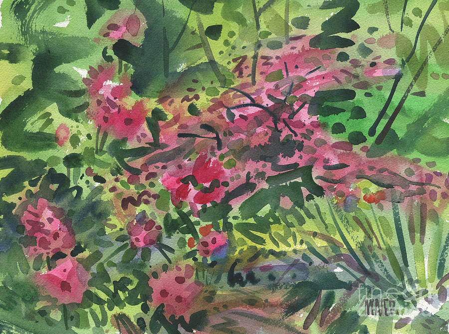 Rhododendrons and Azaleas Painting by Donald Maier