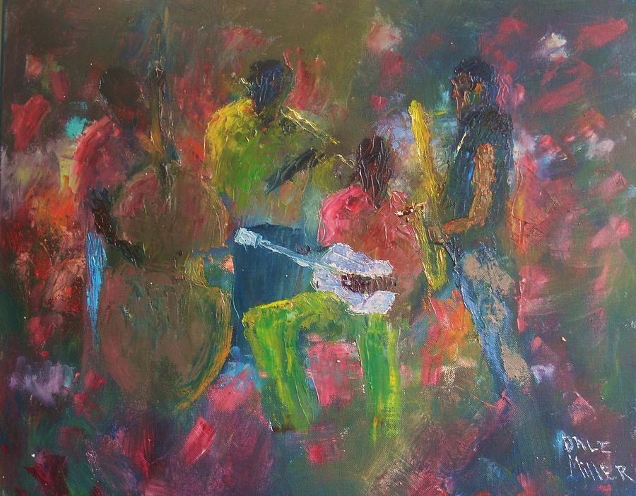 Bass Players Painting - Rhythms in Base by Dale Miller