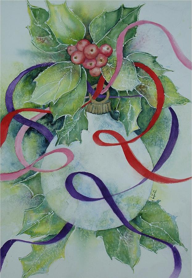 Ribbons of HOpe Painting by Pamela Lee