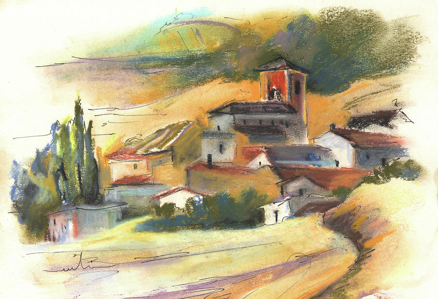 Ribera del Duero in Spain 04 Painting by Miki De Goodaboom