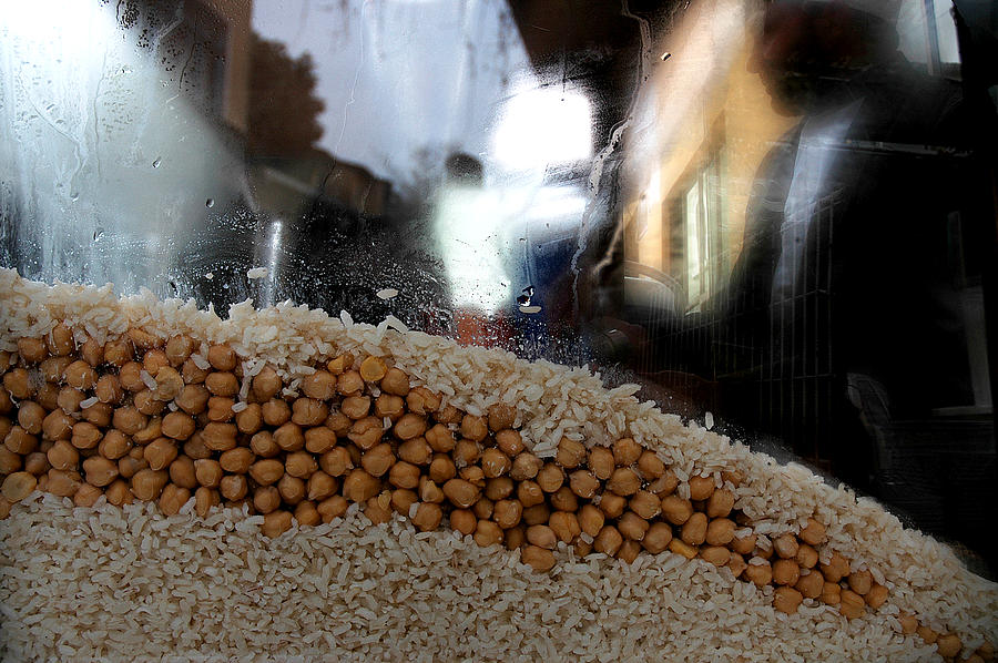 Rice Photograph - Rice and Chickpeas by Okan YILMAZ