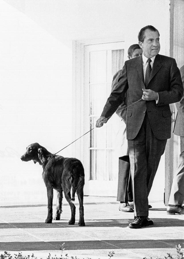 Richard Nixon With His Six Month Old Photograph by Everett - Fine Art ...