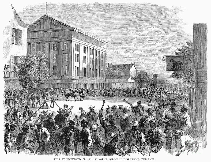 Richmond Bread Riot, 1867 Photograph by Granger