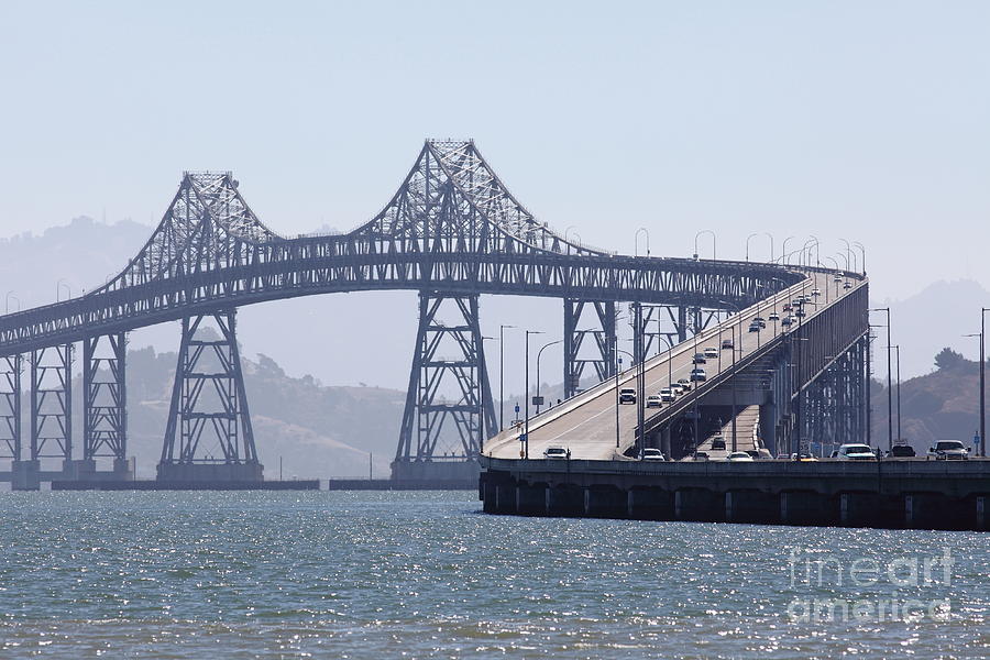 Richmond-San Rafael Bridge in California - 5D18440 Photograph by Wingsdomain Art and Photography