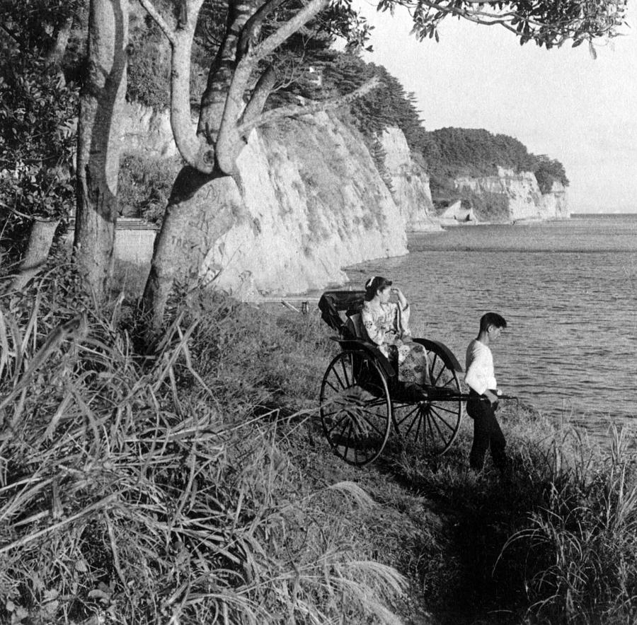 Rickshaw By The Negishi Seashore Photograph by Everett