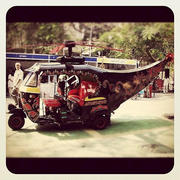 Helicopter Photograph - Rickshaw-copter! by Manan Shah