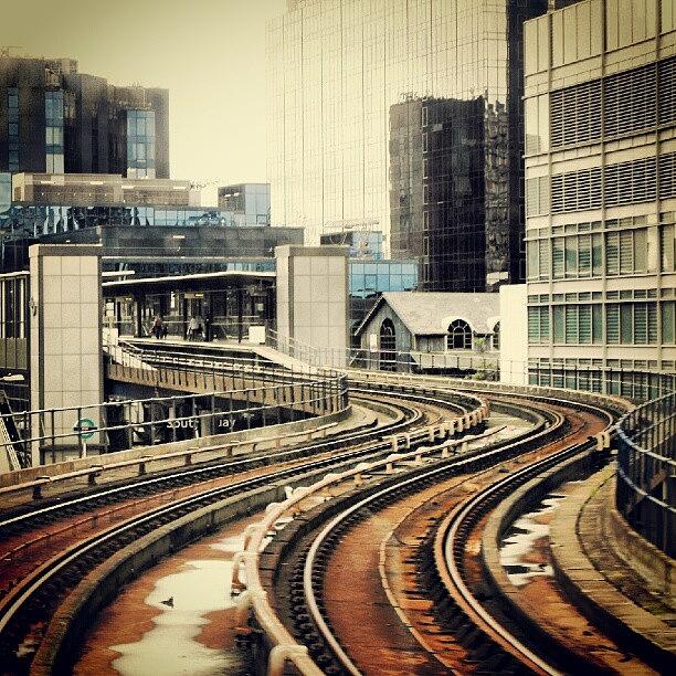 Abstract Photograph - #riding In The Front Of A #dlr #train by Linandara Linandara