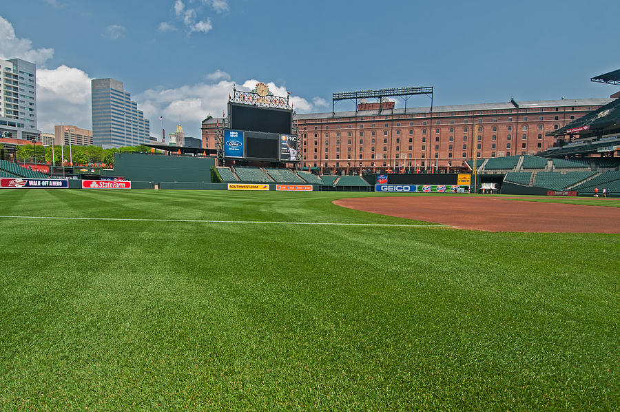 Right Field at Oriole Park at Camden Yard Photograph by Paul Mangold