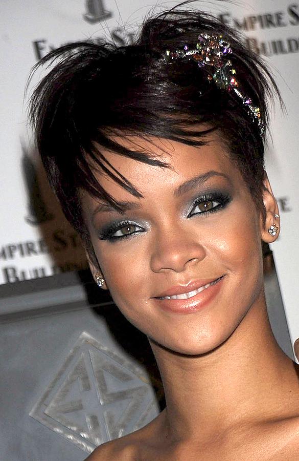 Rihanna Photograph - Rihanna Wearing A Cartier Tiara by Everett