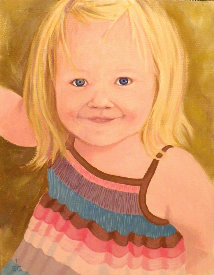 Riley Painting by Sharon Casavant