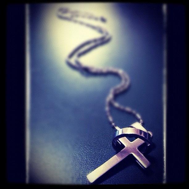 Jewelry Photograph - #ring #cross #necklace #jewelry #silver by Vincy S