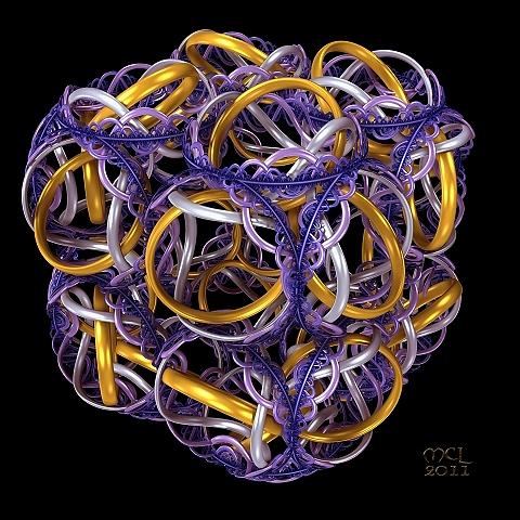 Ring Cube III Digital Art by Manny Lorenzo