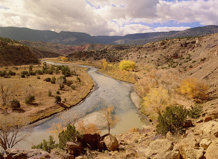 Fall Photograph - Rio Chama In Autumn New Mexico by Tim Fitzharris