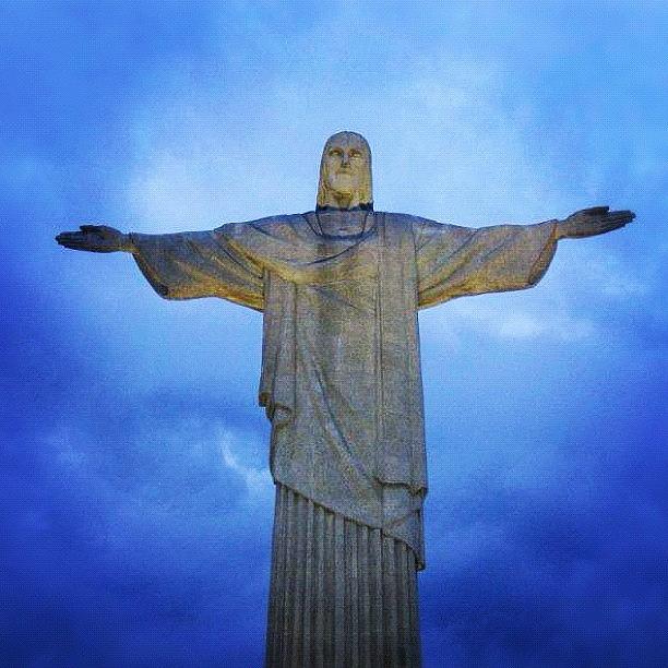 Jesus Christ Photograph - #rio #riodejaneiro #jesus #statue by Alon Ben Levy