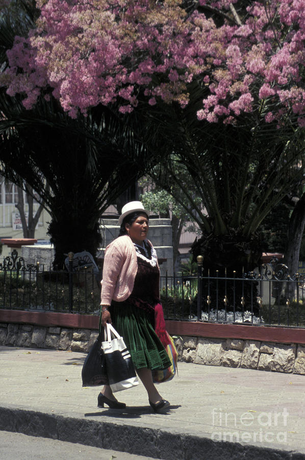 RIOBAMBA WOMAN Ecuador Photograph by John  Mitchell