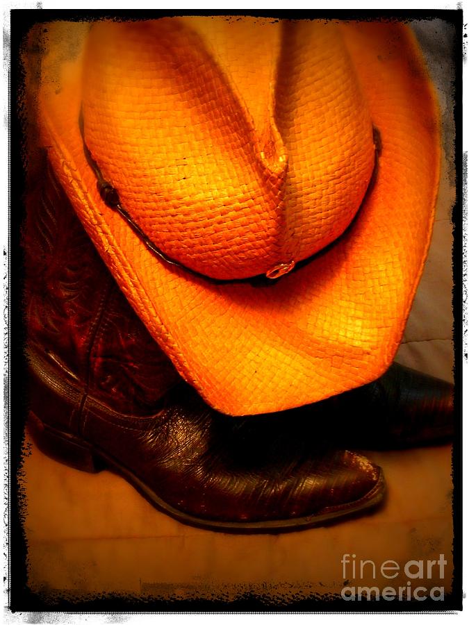 Boot Photograph - RIP Cowboy by Christy Beal