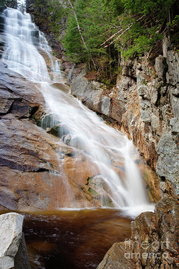 Landscape Photograph - Ripley Falls - Crawford Notch State Park New Hampshire USA by Erin Paul Donovan