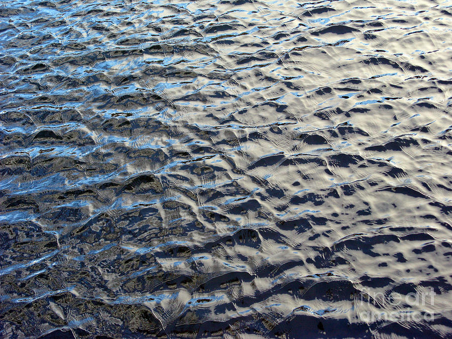 Pattern Photograph - Ripples On Big Water by Ausra Huntington nee Paulauskaite