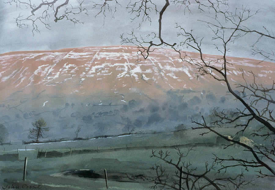 Winter Painting - Rise Hill in December by John Cooke