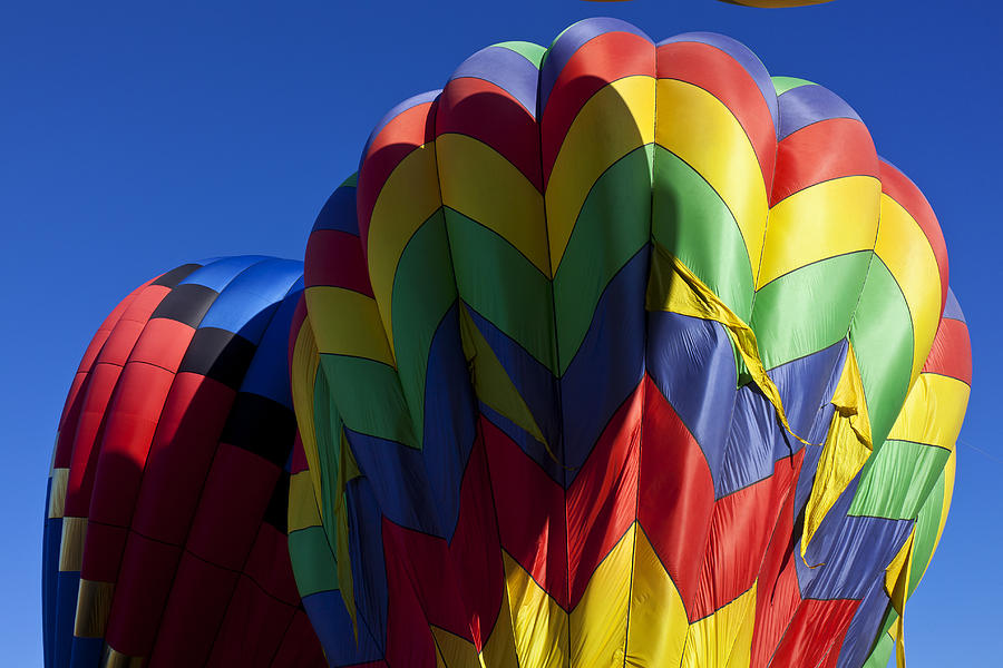 Rising hot air balloons Photograph by Garry Gay