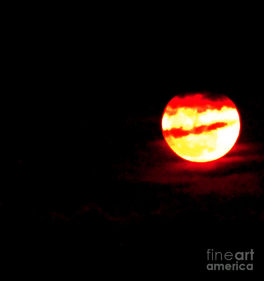 Rising Super Moon Photograph by Monica Poole - Fine Art America