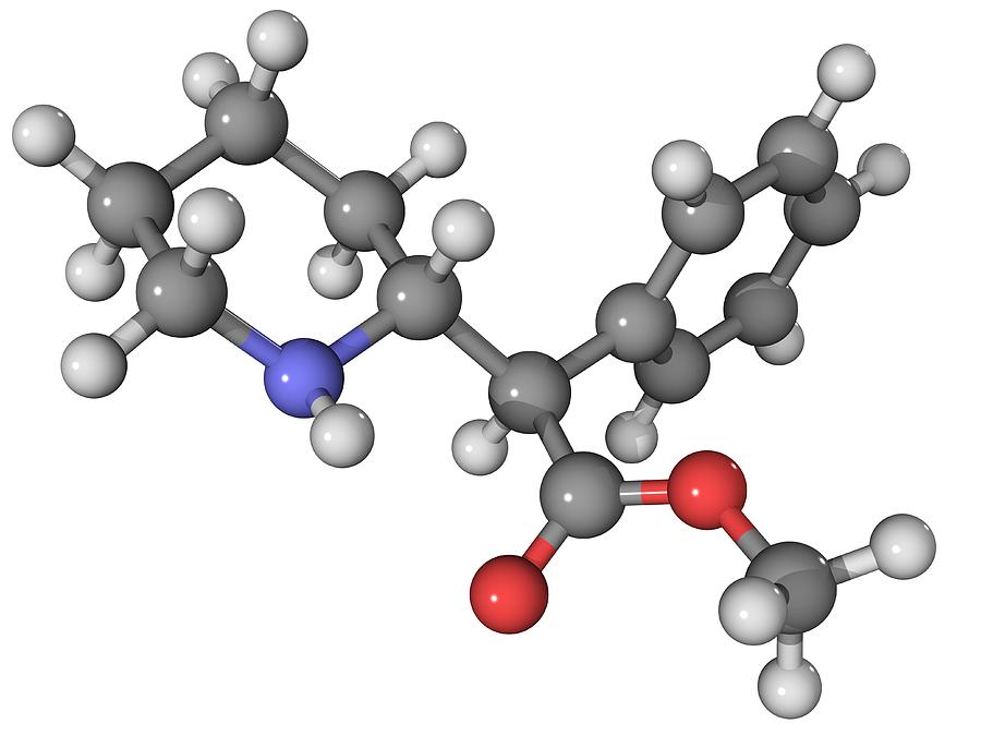 Molecular Photograph - Ritalin Molecule by Laguna Design