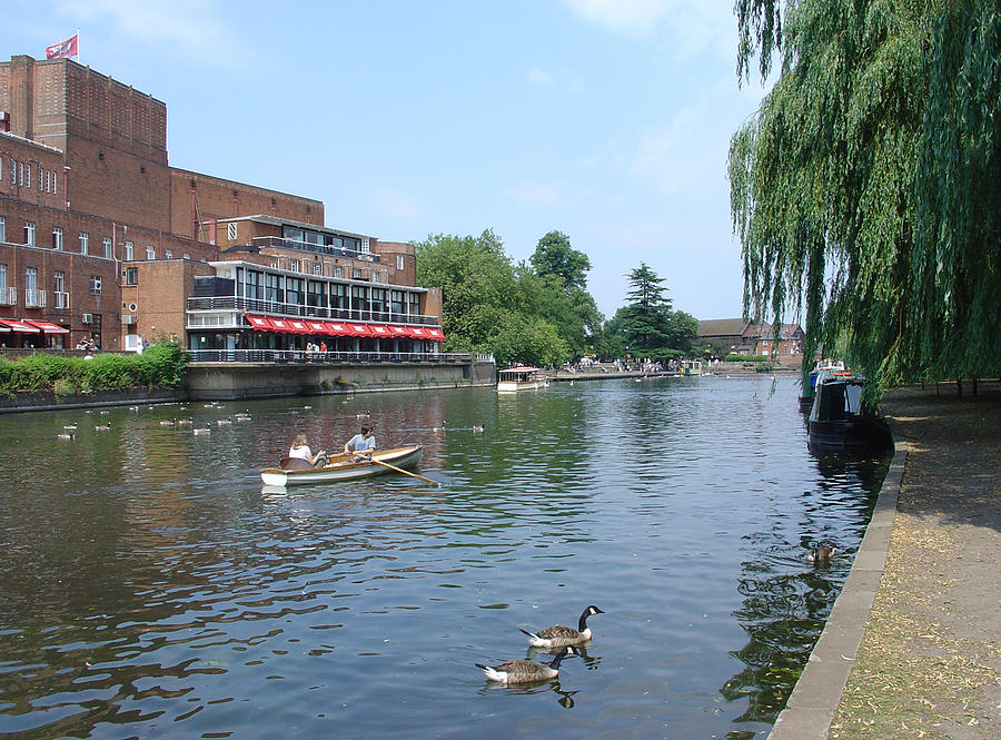 River Avon and The Royal Shakespear Theatre Photograph by Rod Johnson